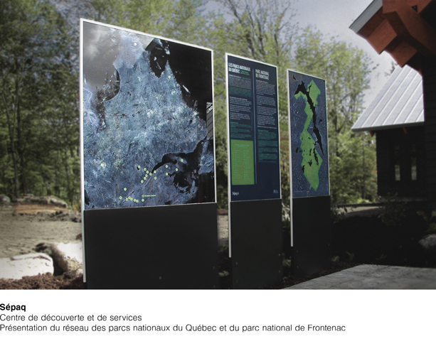 Sépaq exposition Présentation du réseau des parcs nationaux du Québec et du parc national de Frontenac