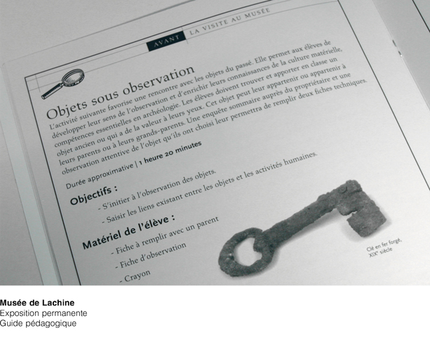 Musée de Lachine Guide pédagogique